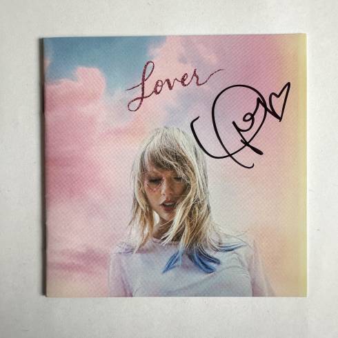 TAYLOR SWIFT SIGNED 'LOVER' SIGNED ALBUM BOOKLET + 'ME!' SEALED